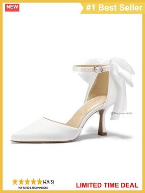 Satin Pointed Toe High Heel Pumps Formal Dress Shoes Wedding